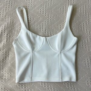 White Crop Top